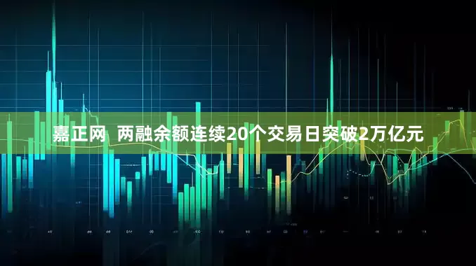 嘉正网  两融余额连续20个交易日突破2万亿元